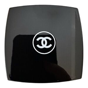 CHANEL Glossy Black Makeup Compact Duo Mirror New In Box